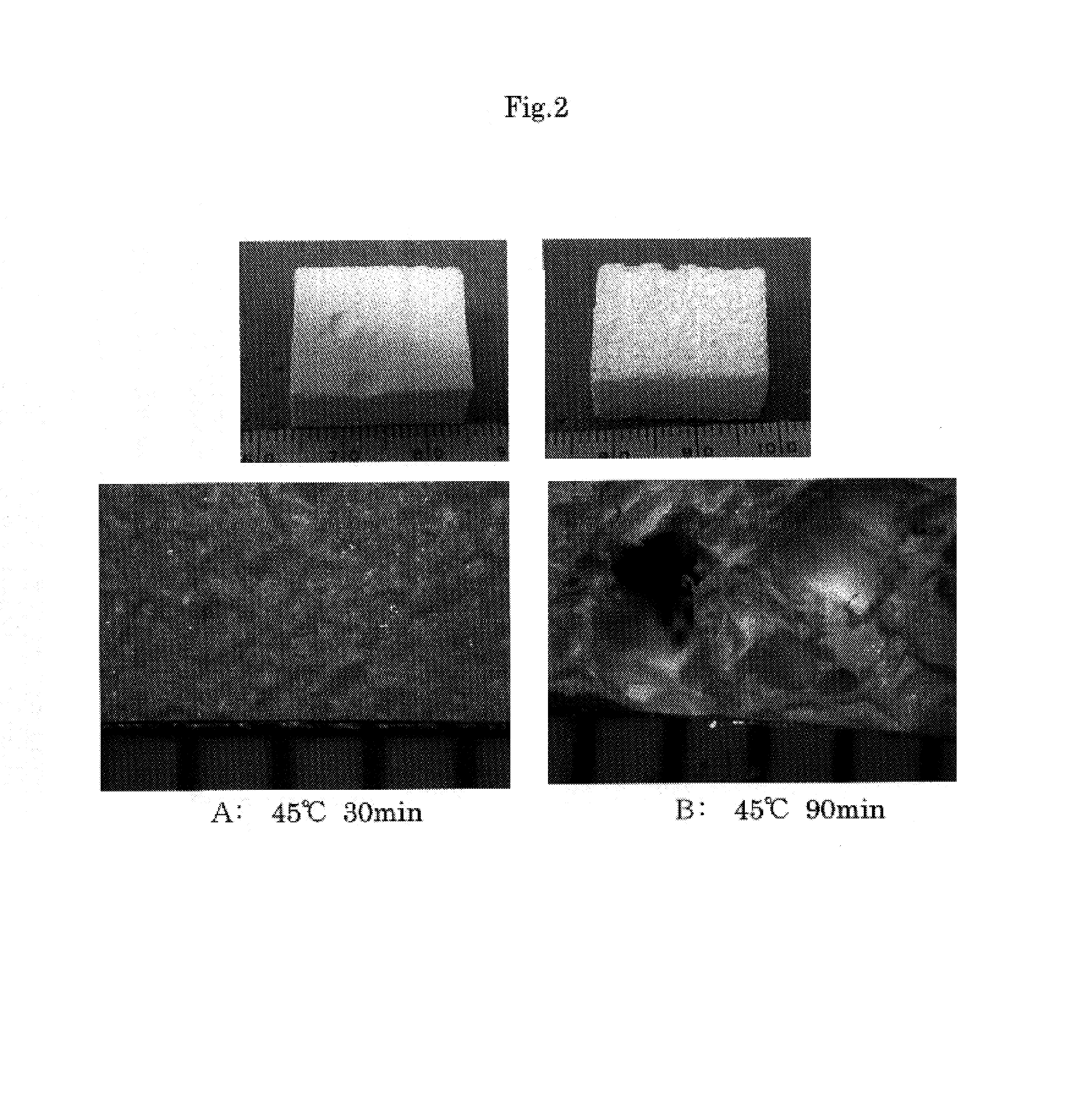 Process for producing porous composite materials
