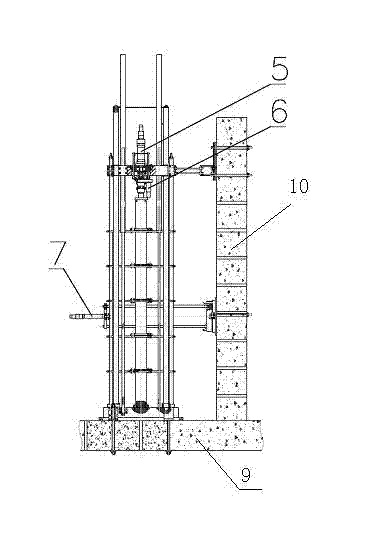 Comprehensive mechanical property test device of fuel assembly and test method thereof