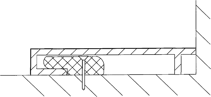 Vertical sliding inserted type skirting