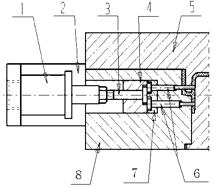 Air pressure slide mechanism