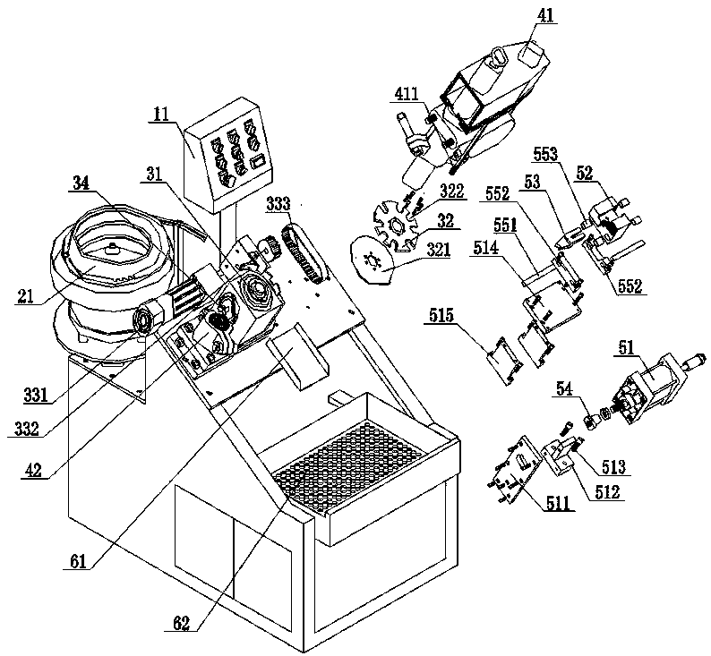 Full-automatic cap tapping machine