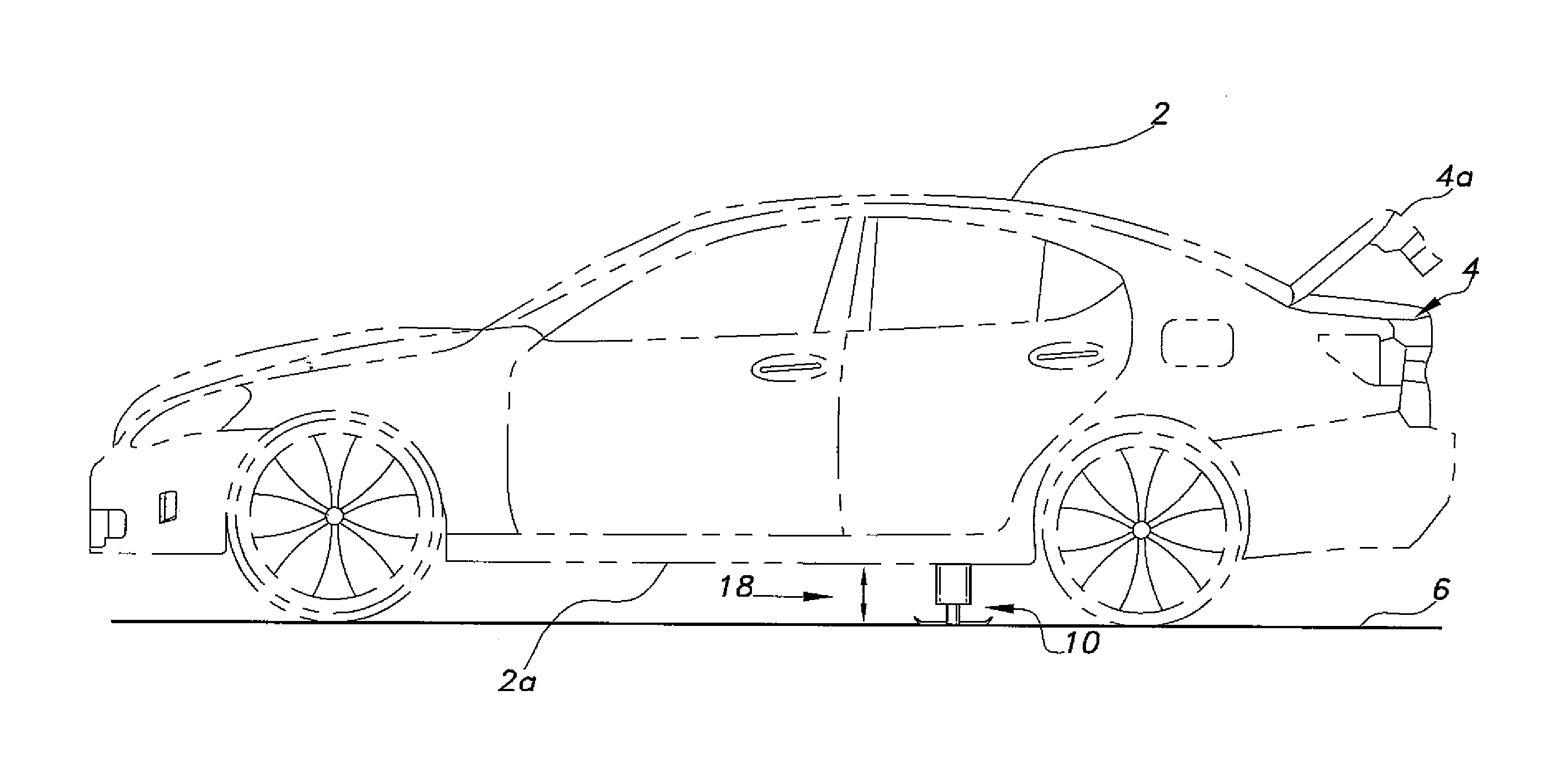 Vehicle with integral tire jacks