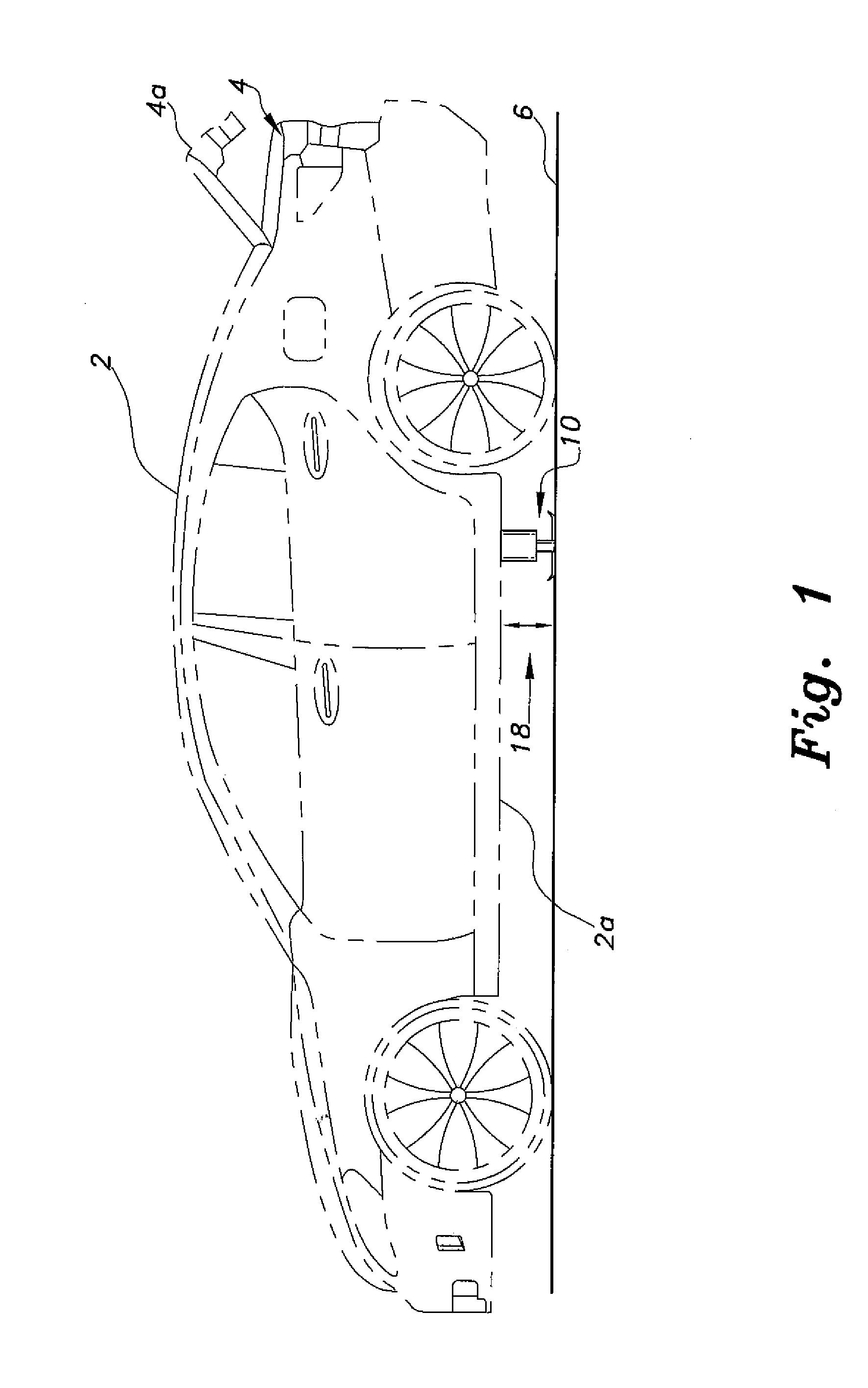 Vehicle with integral tire jacks