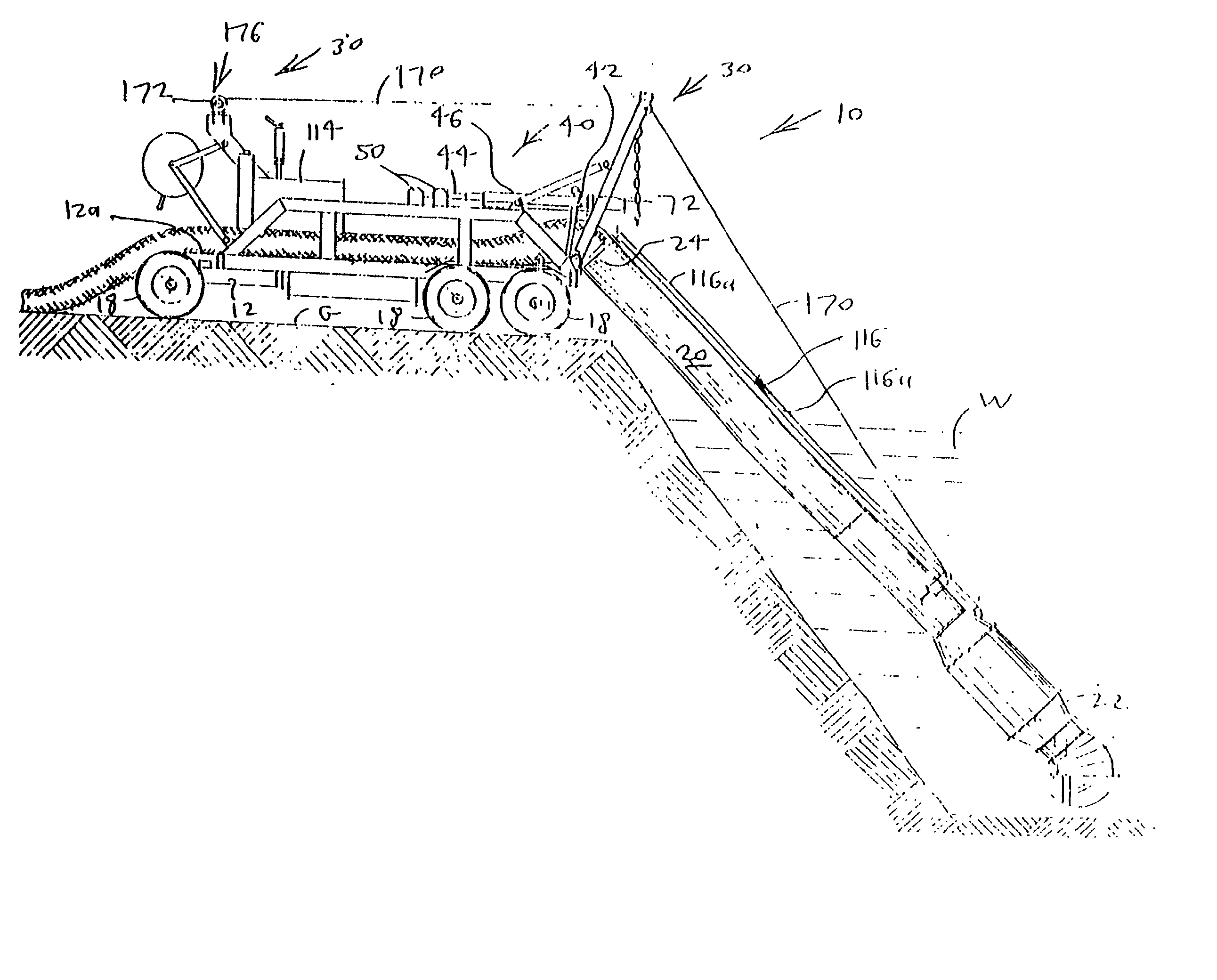Electric pumping apparatus with extendable drawing pipe and pump light tower