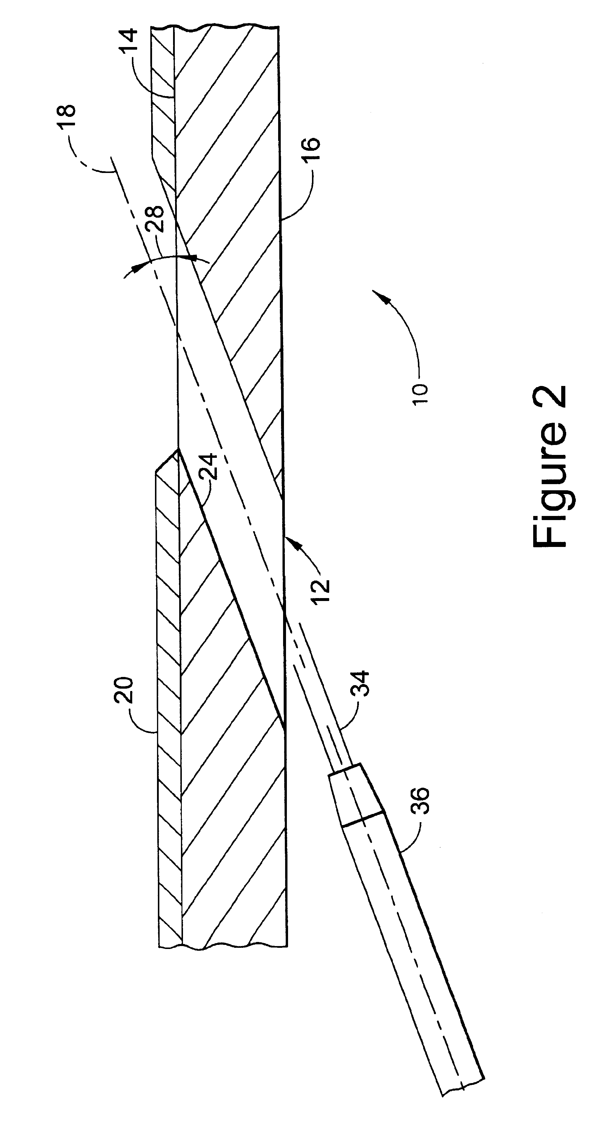 Coated component with through-hole having improved surface finish