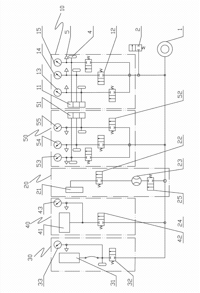 Vacuum detection method and device for abraded surface leakage of slide valves of railway brake
