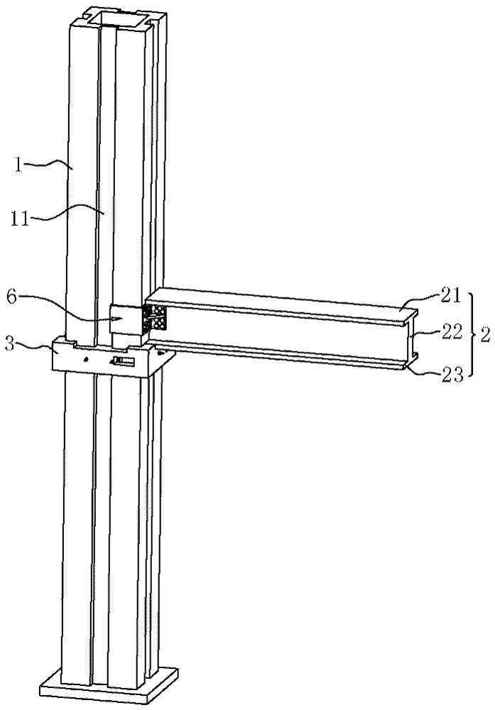 Fabricated steel structure building assembly and fabrication method
