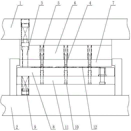 Guide mechanism and method in parallel flow air conditioner fin die