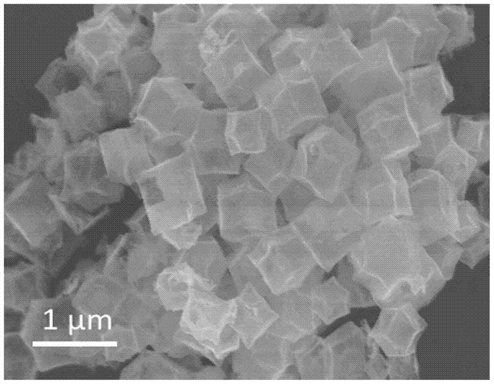 Preparation method of polyhedral cobalt phosphide electrolysis water hydrogen production catalyst