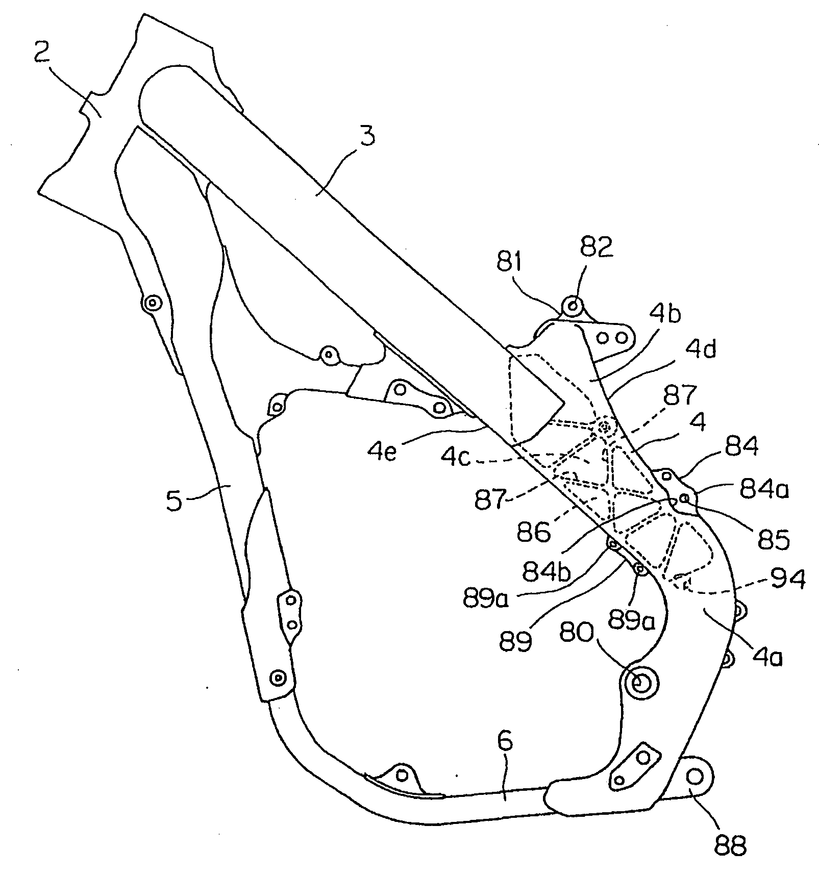 Electrical component attachment structure for two-wheeled vehicle