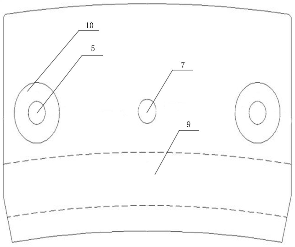 A rotor structure with split pressing plate
