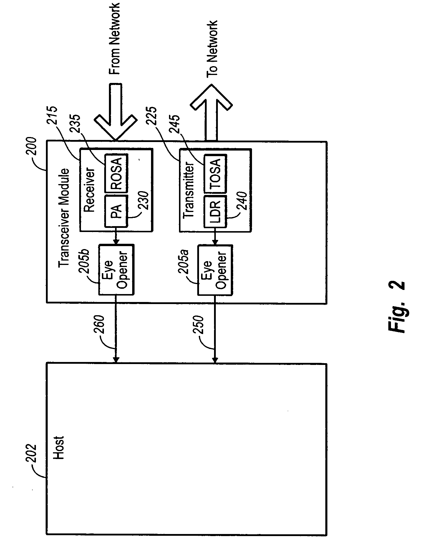 Transceiver module and integrated circuit with clock and data recovery clock diplexing