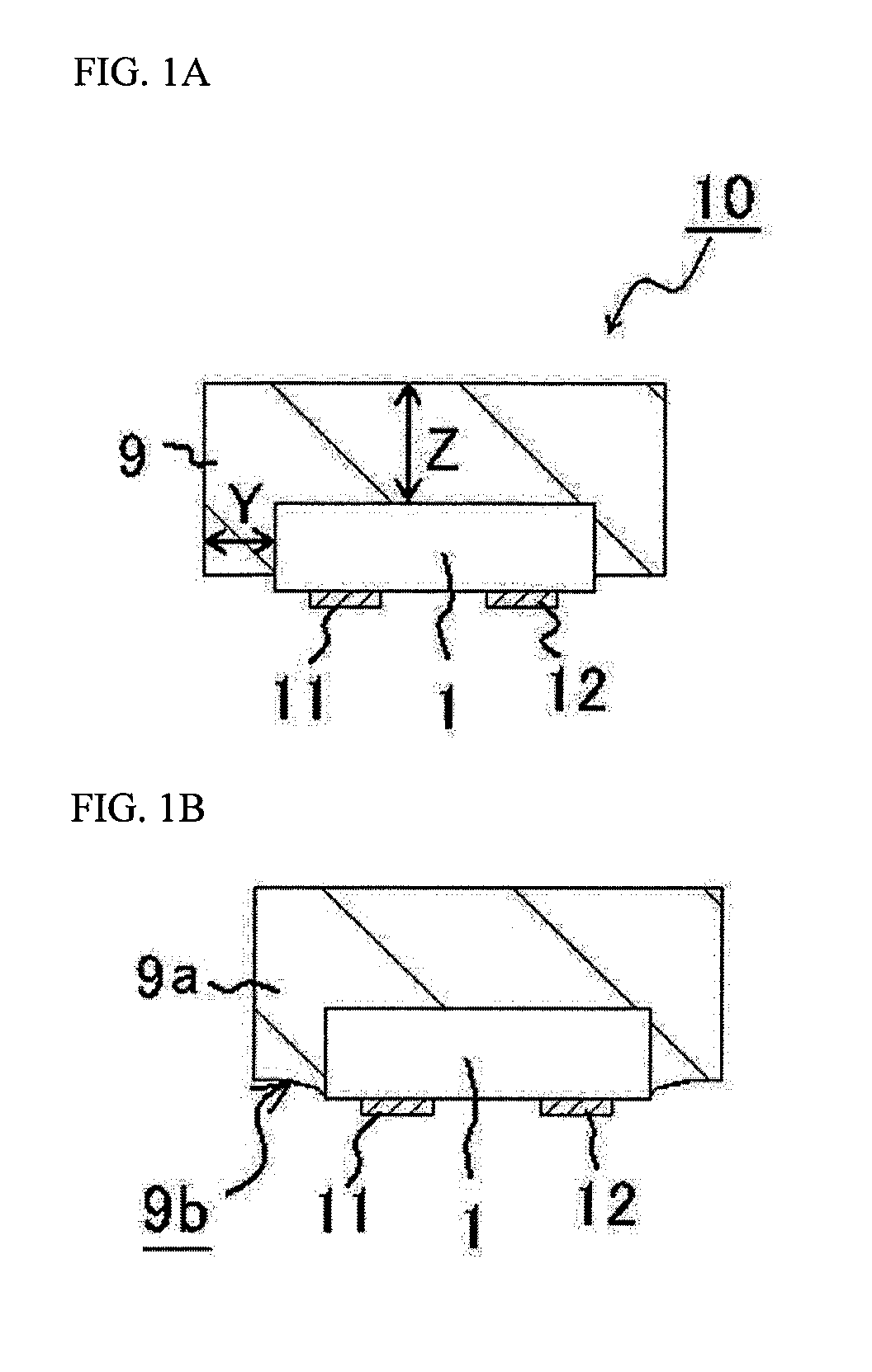 Light emitting device including light emitting element, outer connection electrodes and resin layer