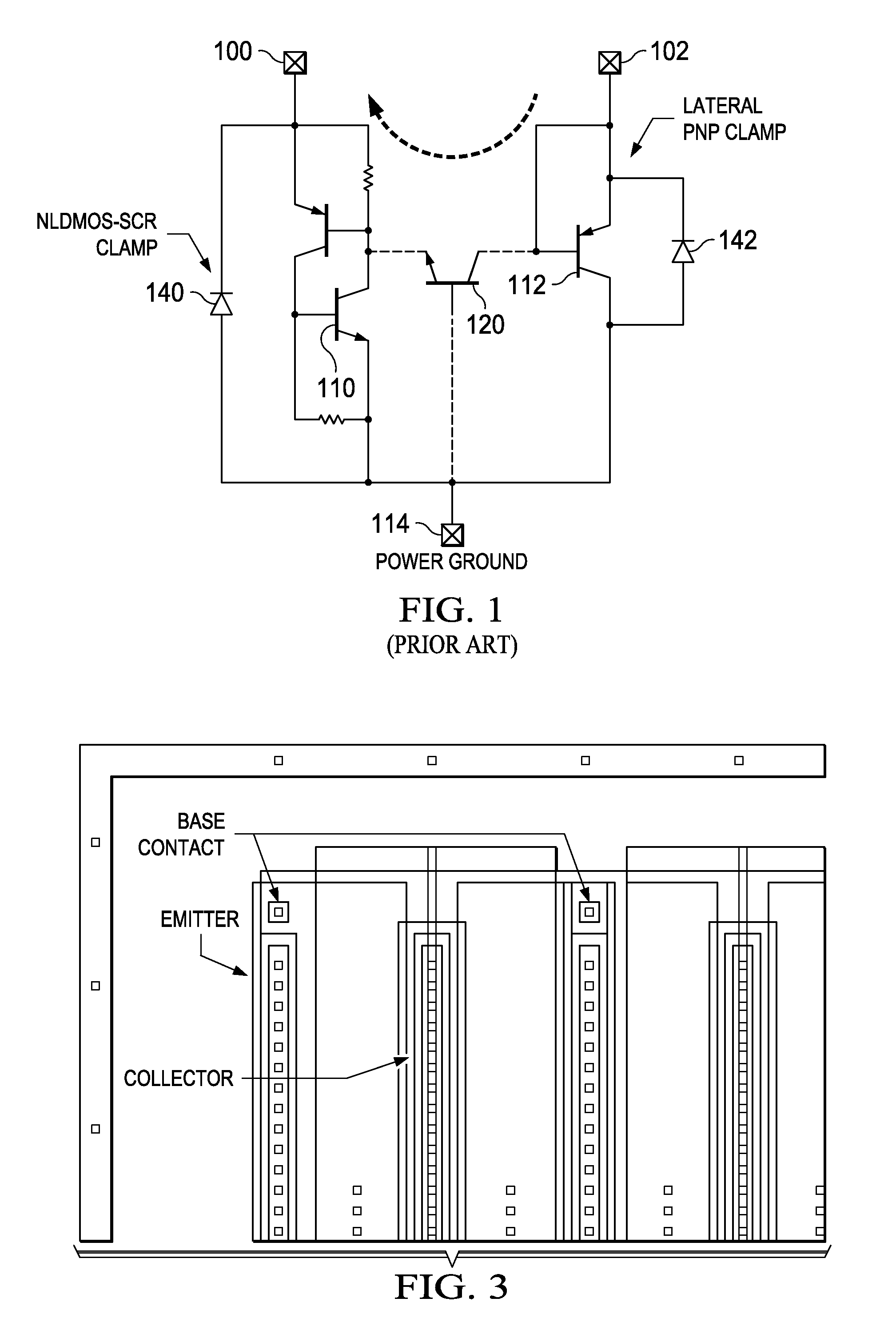 High holding voltage BJT clamp with embedded reverse path protection in BCD process