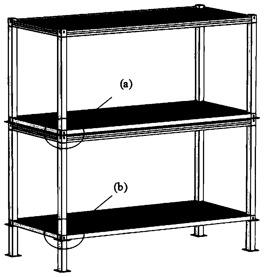 Modular container building connection node