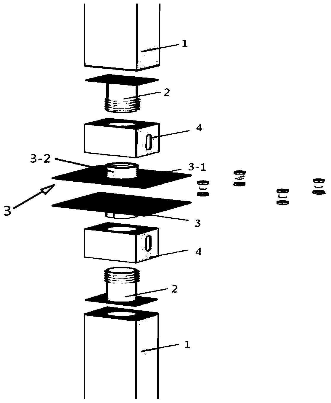 Modular container building connection node