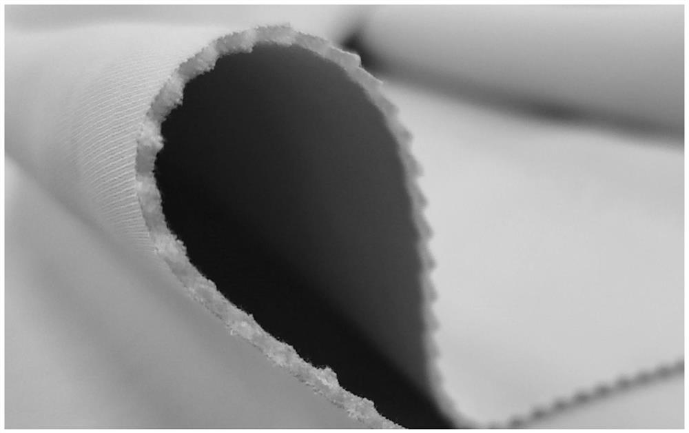 Seven-layer hollow warm-keeping elastic air layer knitted fabric and preparation method thereof