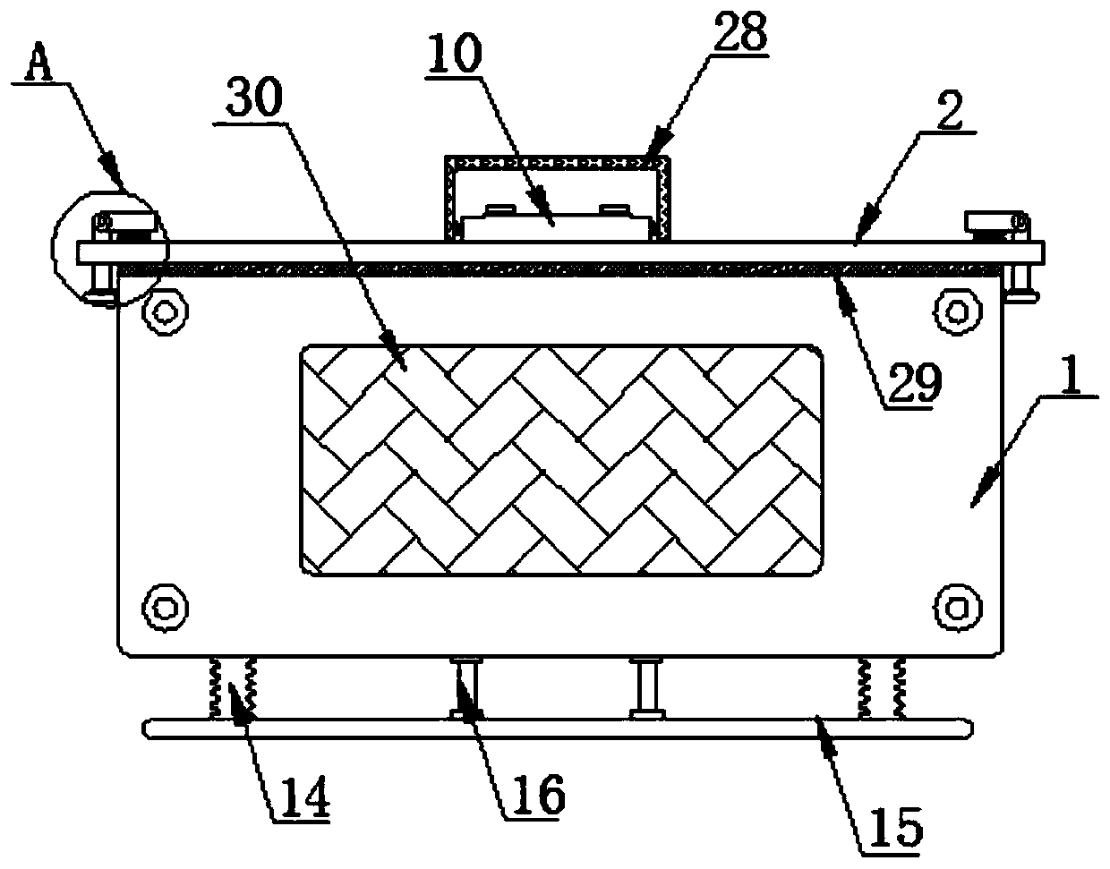 Bulk food packing box capable of performing classified storage