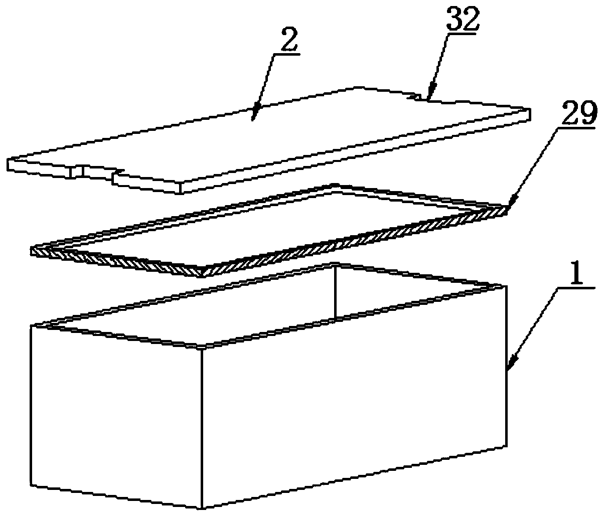 Bulk food packing box capable of performing classified storage