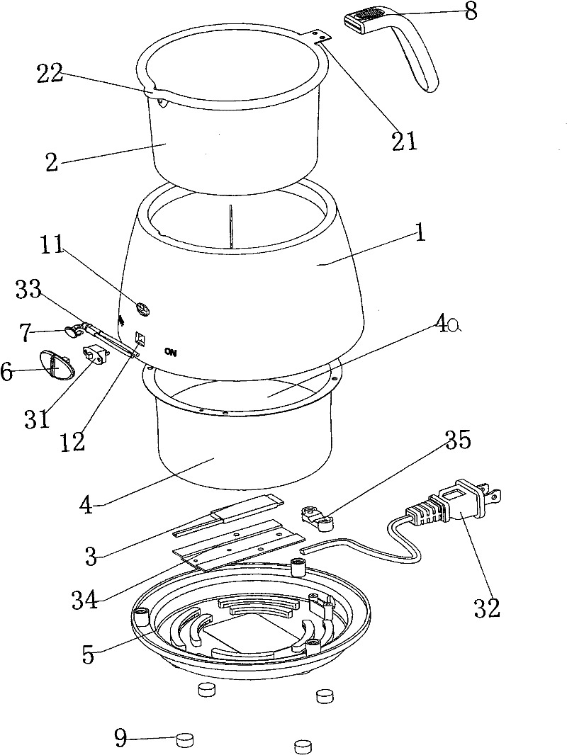 Chocolate melting furnace