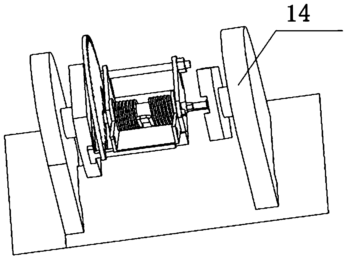 A testing system for the angle and torsion of a torsion spring