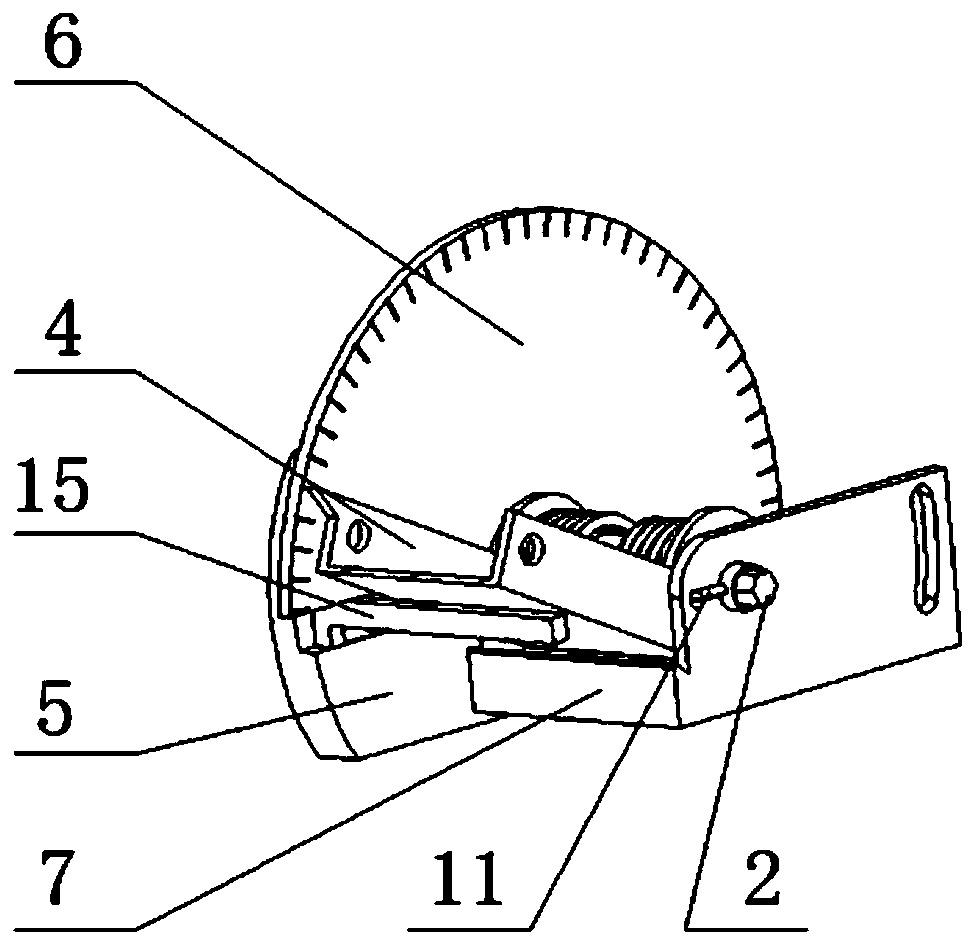 A testing system for the angle and torsion of a torsion spring