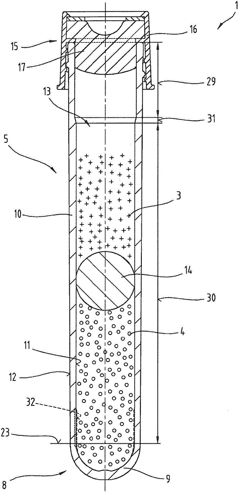 Receptacle device, method for providing the same and method for separating a mixture