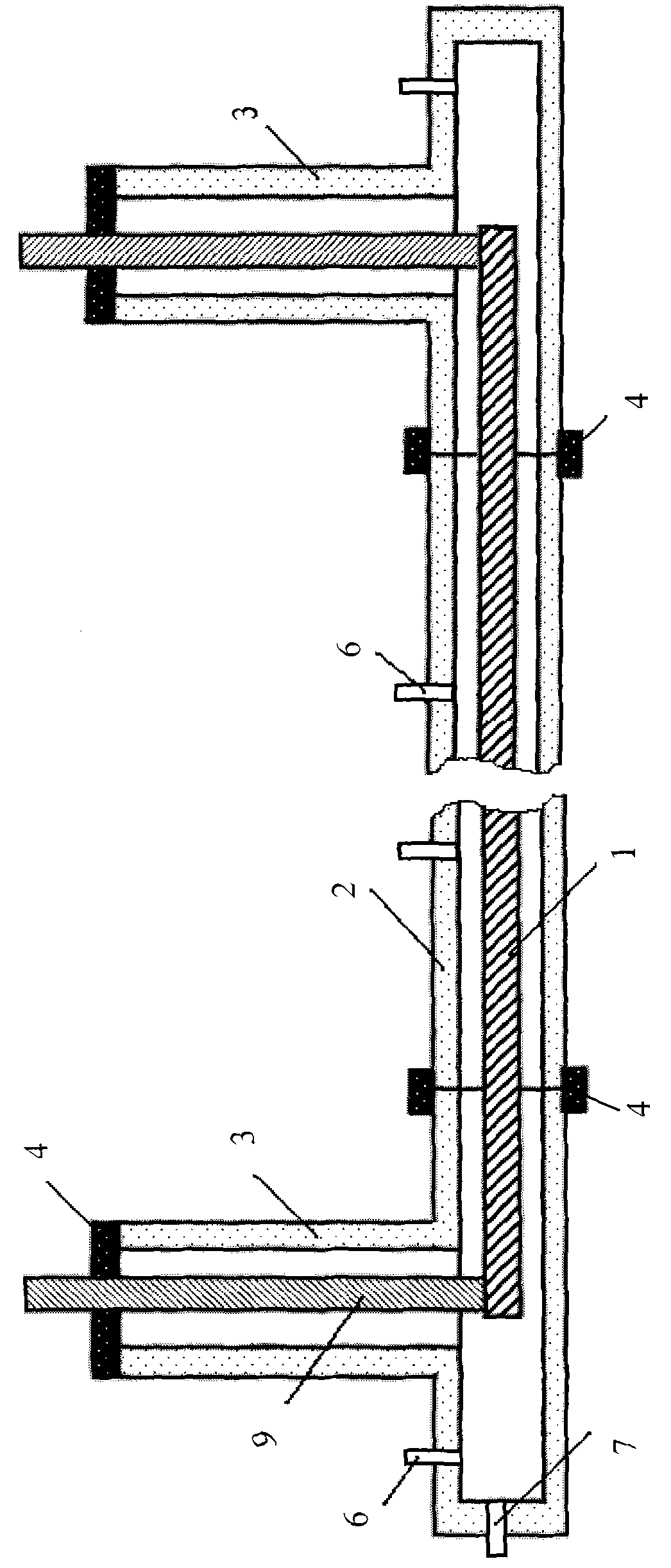 Method for eliminating defects of main insulation of cold insulation superconducting cable and system structure for realizing method