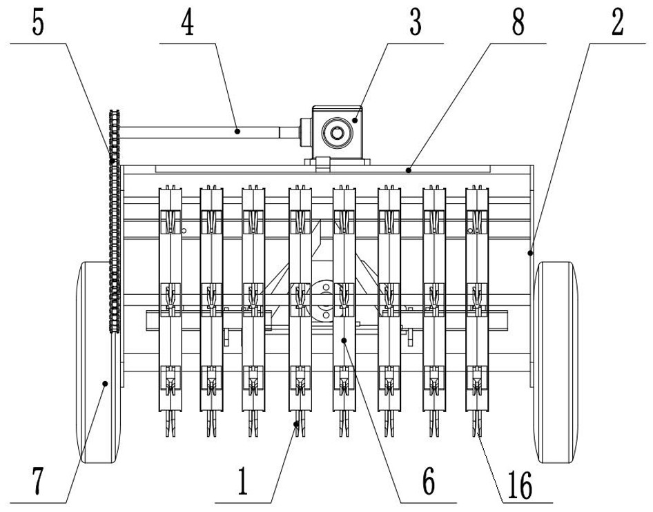 Telescopic cotton stalk pulling device and pulling method