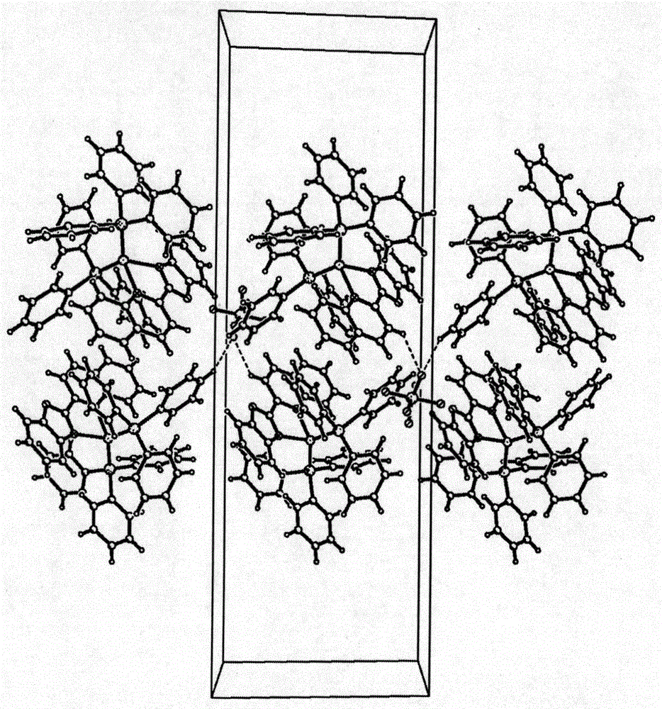 Novel crystal-form Cu (I) complex luminescent material adopting benzoxazolyl quinoline and preparation method thereof