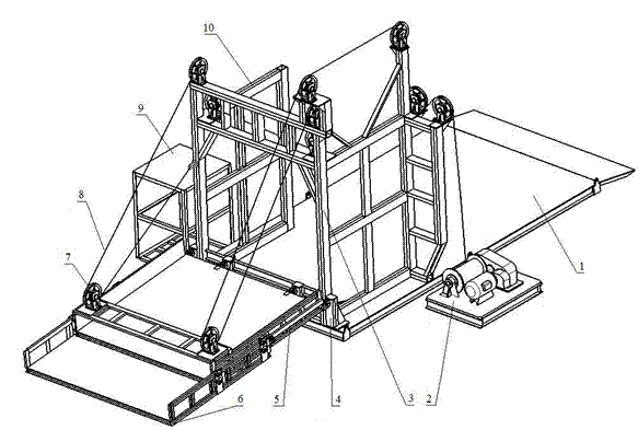 Shipping device for port cargoes