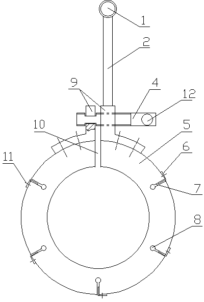 Heating ring with diameter capable of being adjusted in fine mode