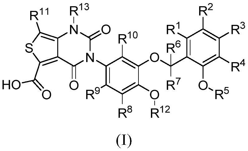 Deuterated tetrahydrothieno [3, 4-d] pyrimidinedione compound and pharmaceutical composition containing same