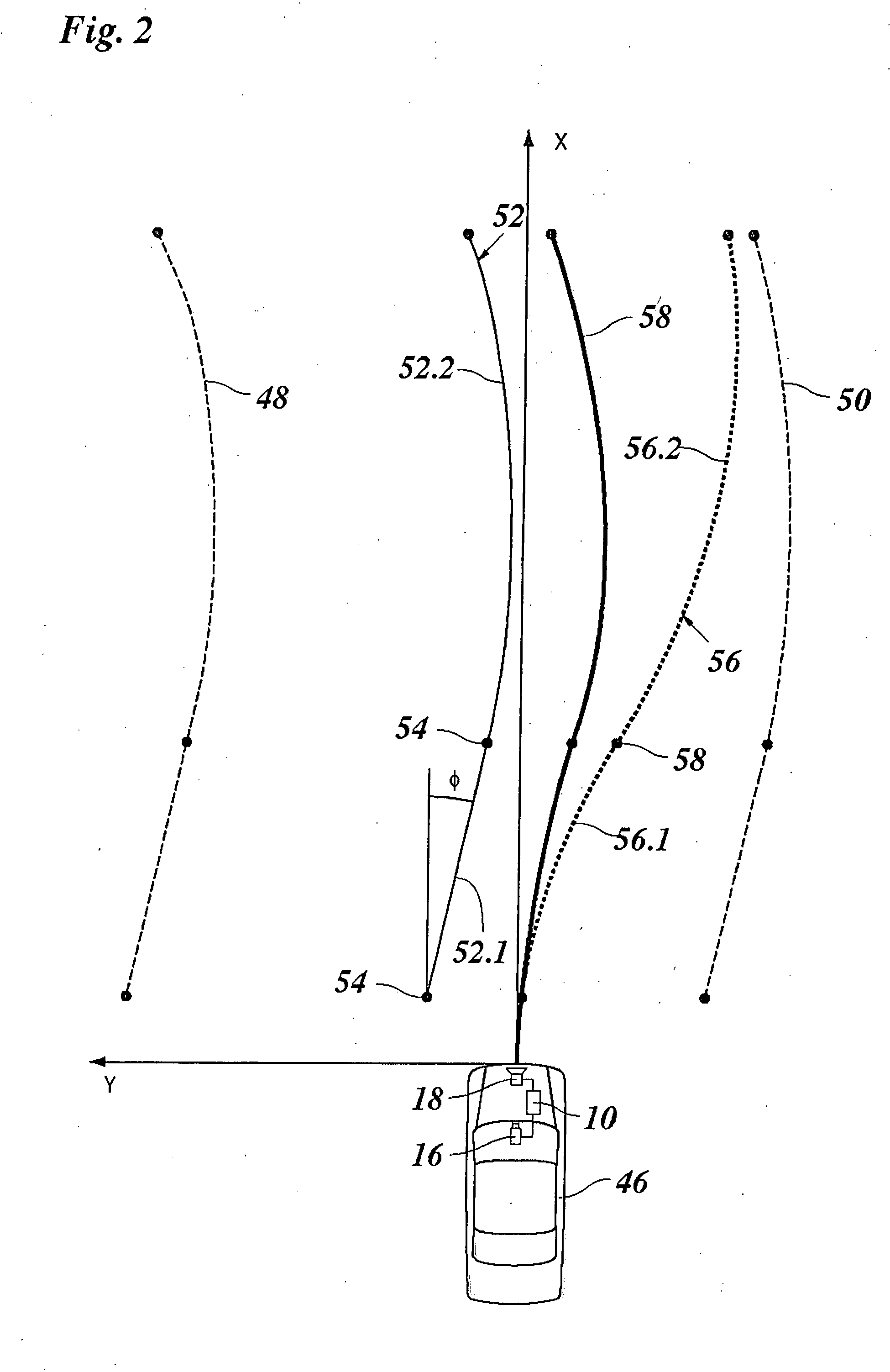 Method for Course Prediction in Driver Assistance Systems for Motor Vehicles