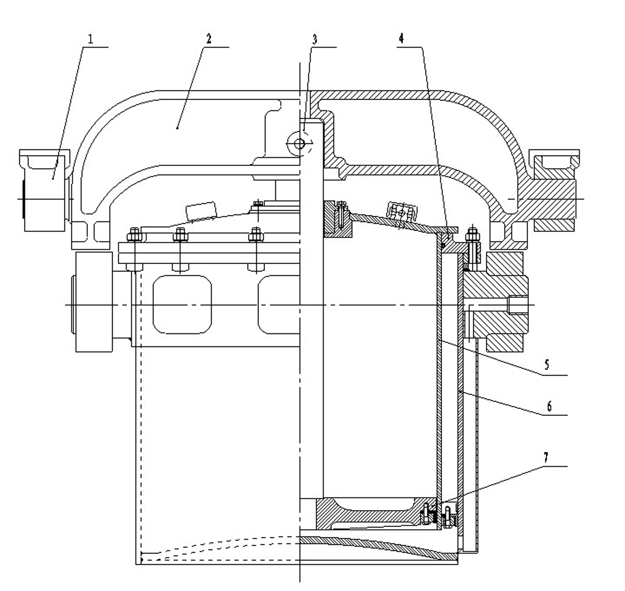 Tilting air cylinder