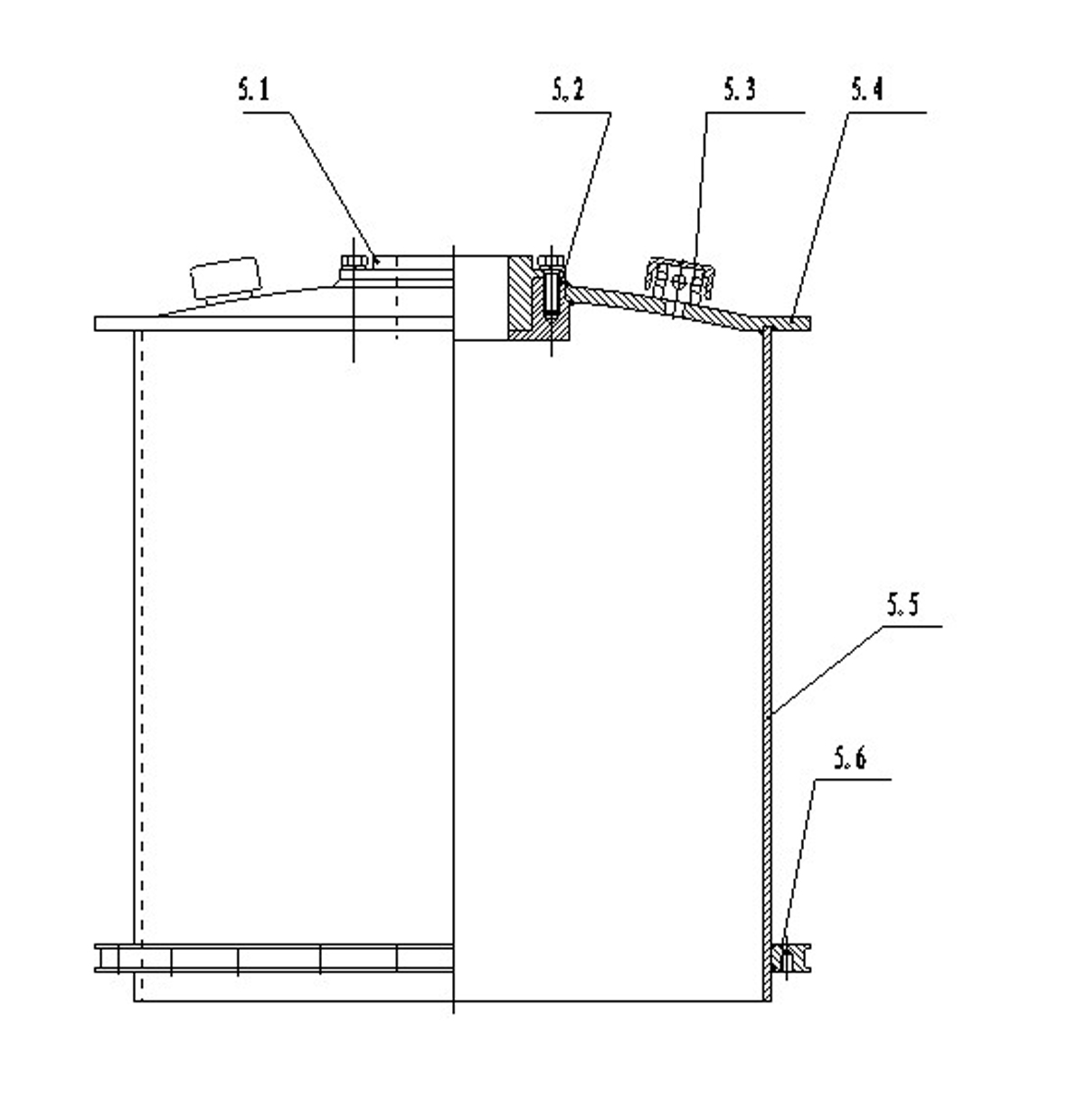 Tilting air cylinder