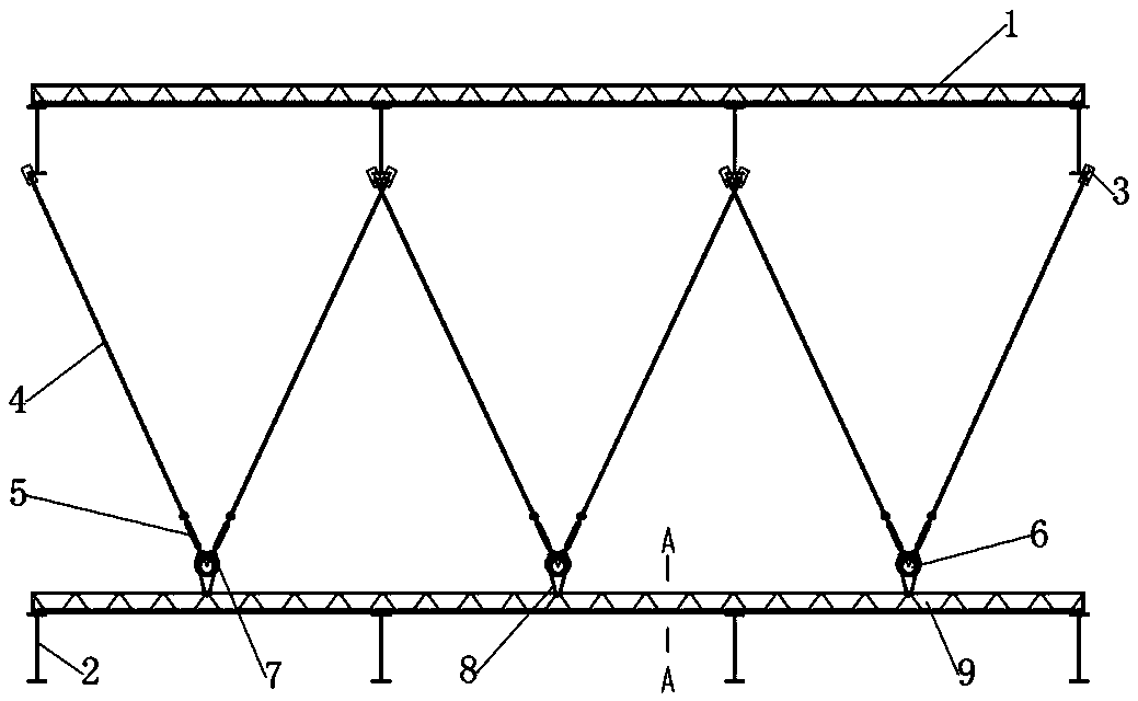 Steel bar truss deck hanging support device and assembling and manufacturing method thereof