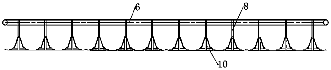 Steel bar truss deck hanging support device and assembling and manufacturing method thereof