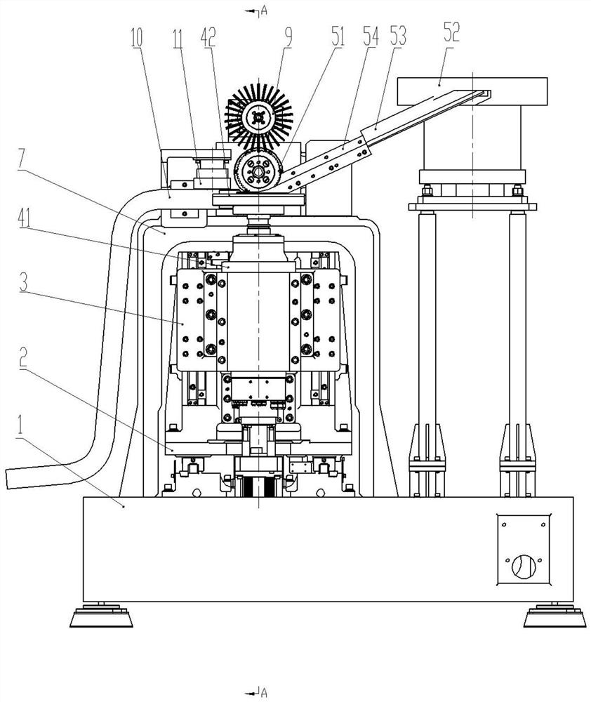 Automobile engine valve locking plate grinding equipment