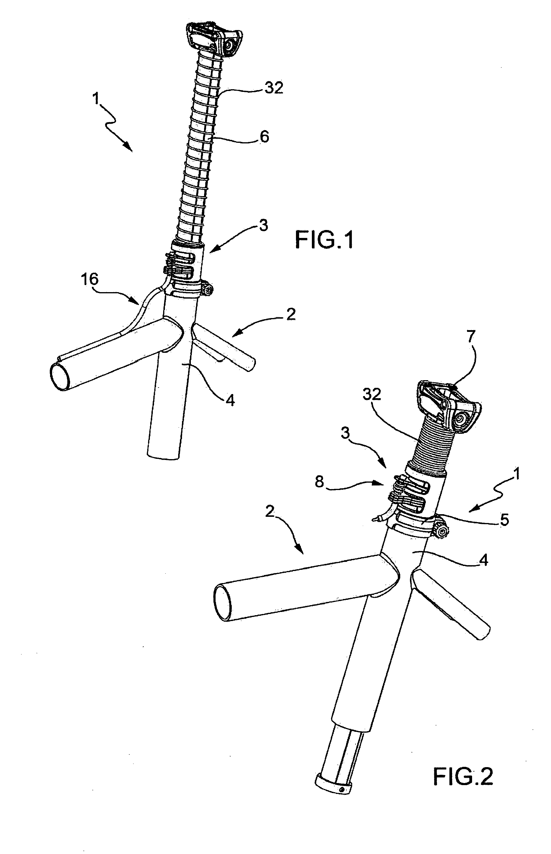 Adjustable seat post assembly for bicycles and the like