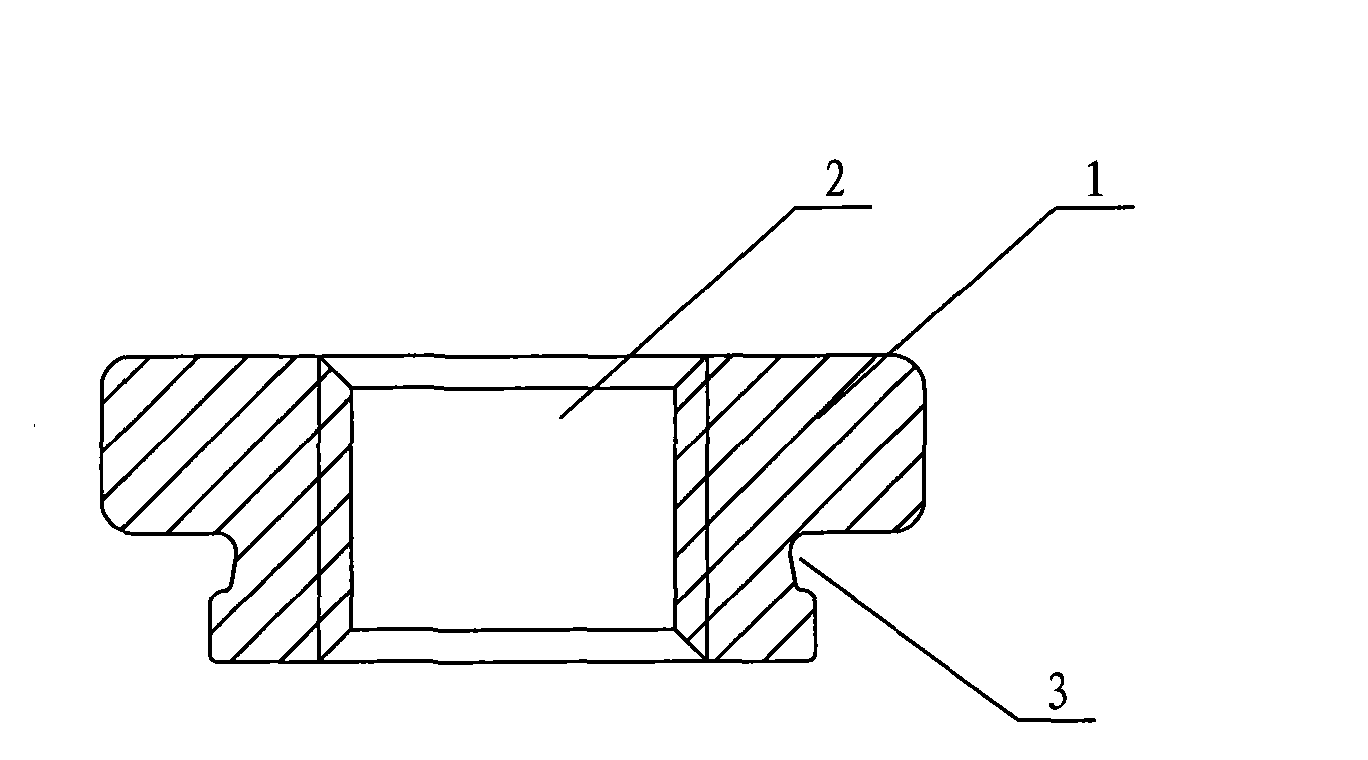 Inlaid nut of self-punching type