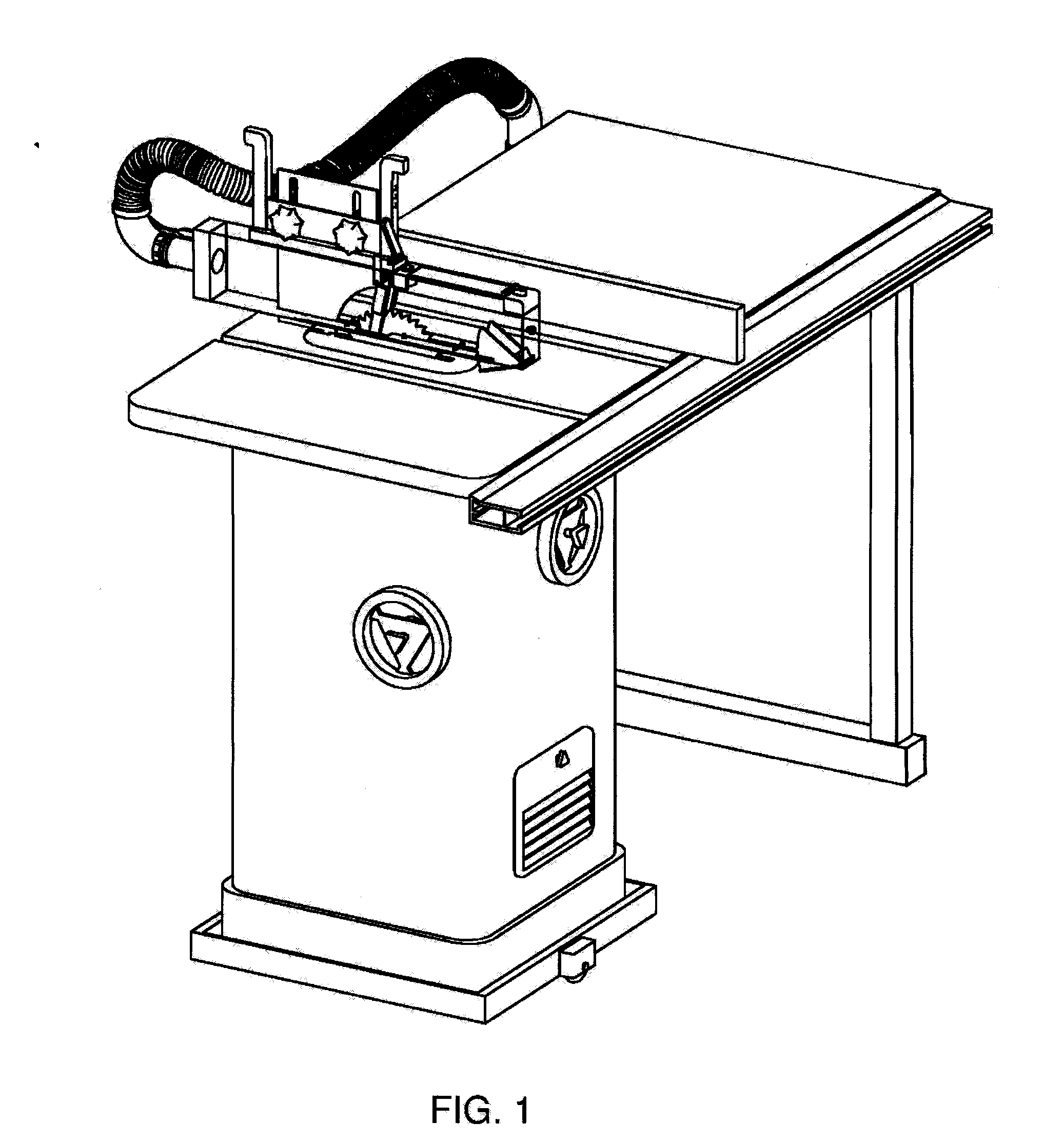Health and safety system for a table saw