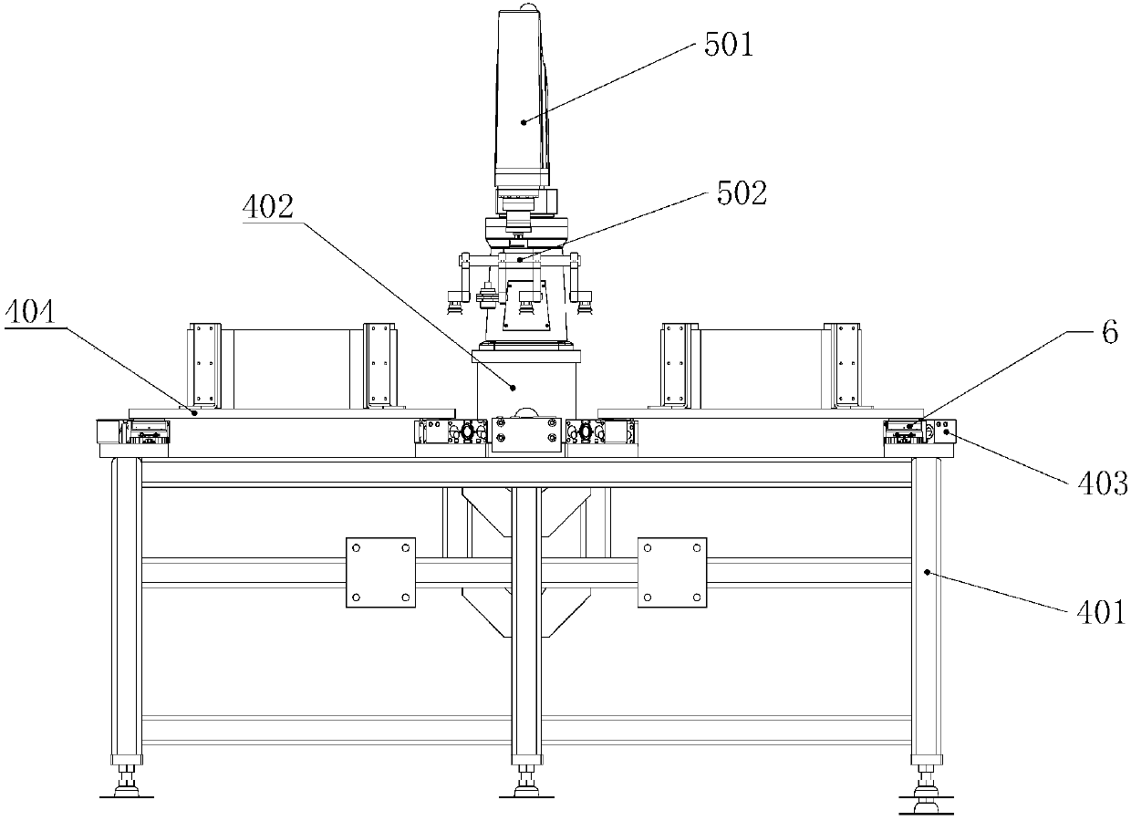 Box-type transformer laminated robot island