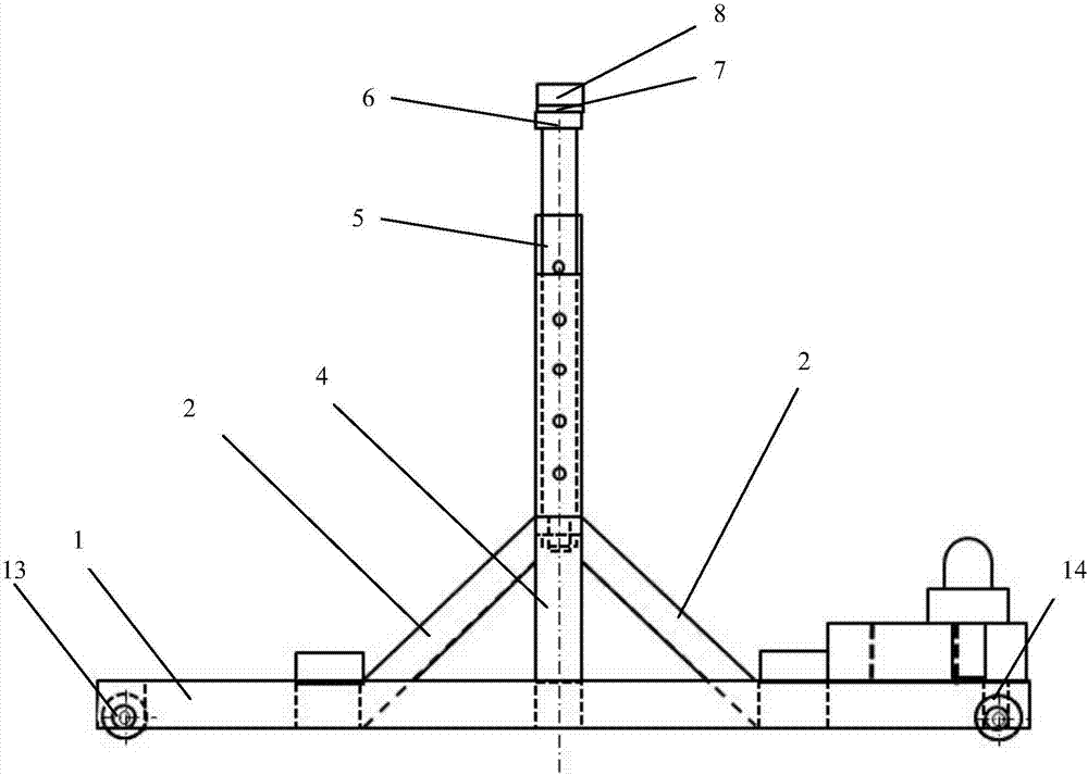 Hydraulic lift for disassembling and assembling large arm of high-altitude operation device