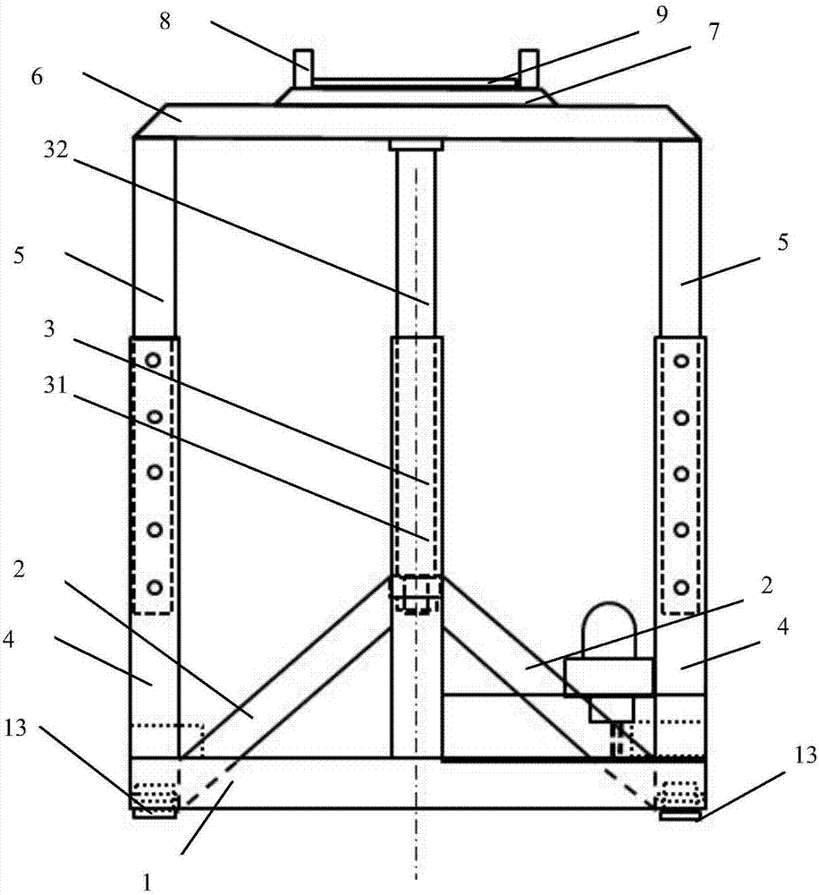 Hydraulic lift for disassembling and assembling large arm of high-altitude operation device