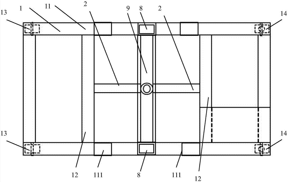 Hydraulic lift for disassembling and assembling large arm of high-altitude operation device