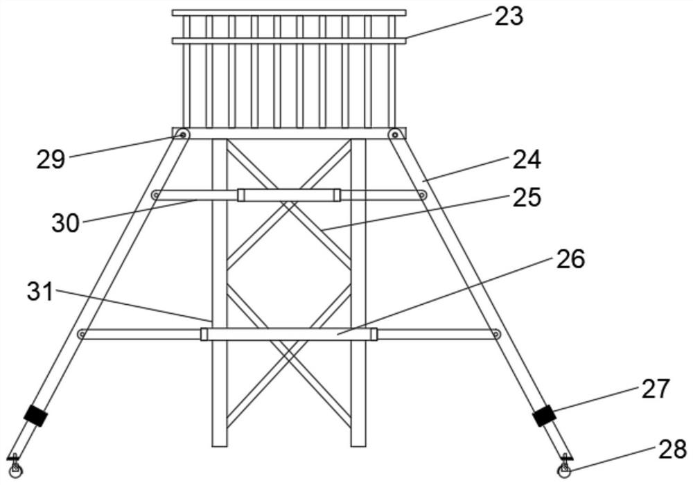 A dry-hanging stone wall surface and its construction method