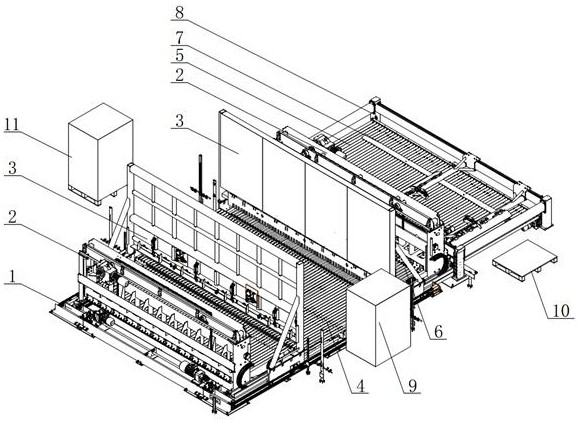 Automatic tray implanting device