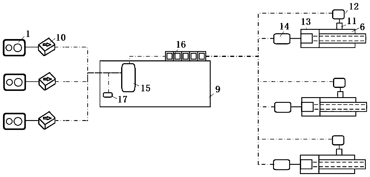 Prefabricated assembled structure automatic splicing control device system and method