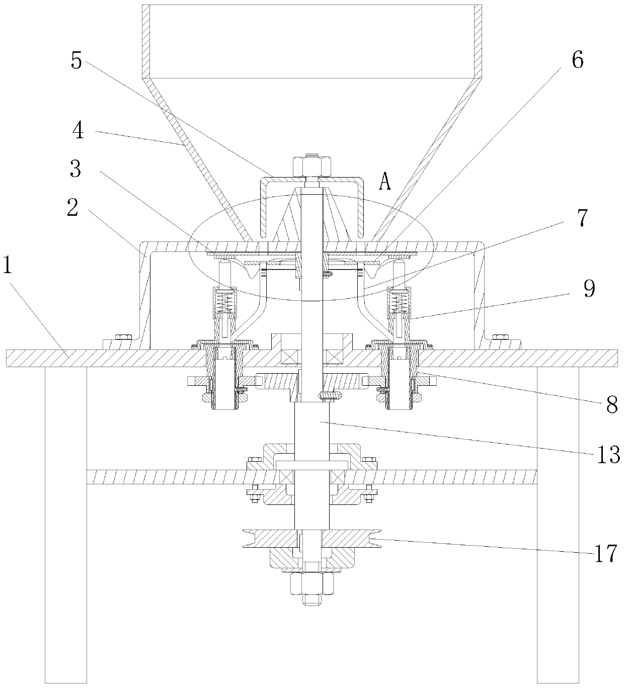 A kind of gorgon shelling device